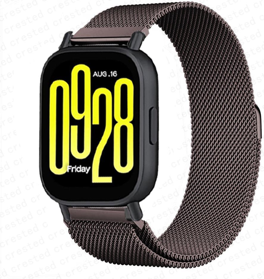 Миланский браслет для Xiaomi Redmi Watch 5 Active Металлический Браслет из Нержавеющей Стали ремешок Redmi Watch 5 Lite Магнитный Браслет