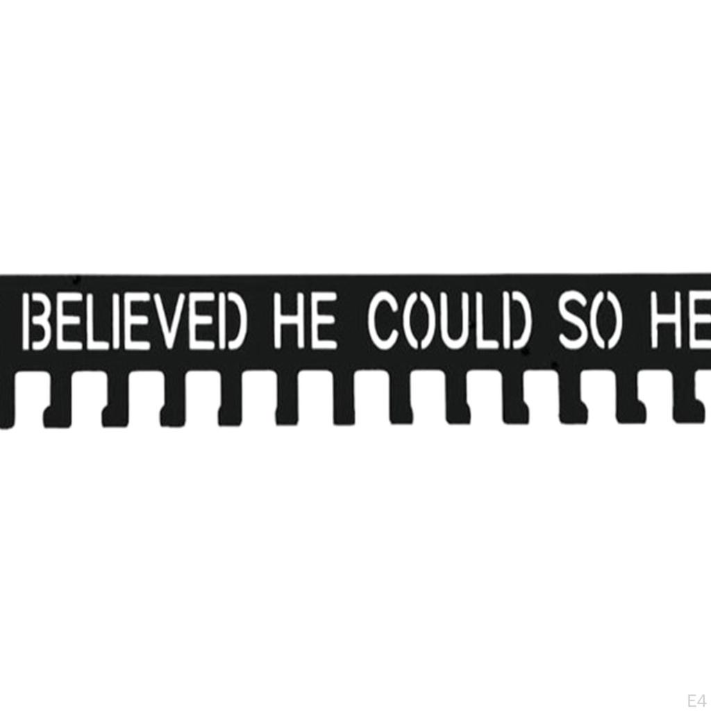 Вешалка для медалей, держатель для наград, 20 крючков, металлическая простая прочная настенная стойка для бега, баскетбола