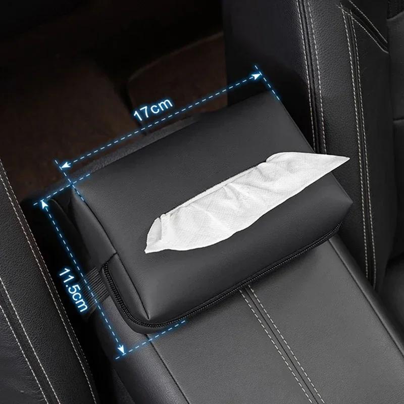 2026 Hot Interior Stickers Car Tissue Organizer Bag Paper Towel Storage Box For Lexus LS LC RZ IS350 ES300 GS350 CT200h GX460 LX