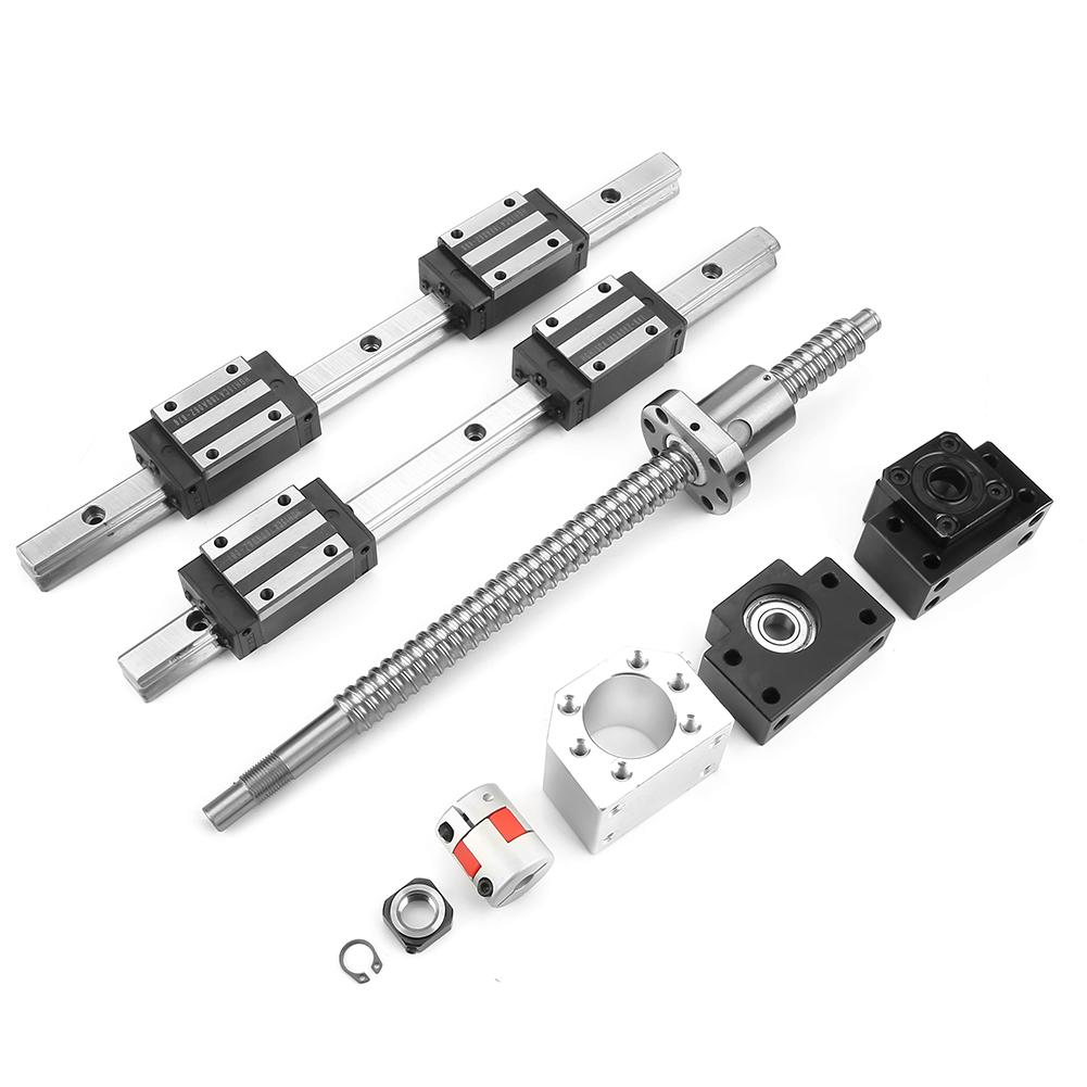 2 шт. HGR15 300 мм Линейная направляющая и 1 шт. RM1605 300 мм Шариковый винт и Комплект BF12 BK12