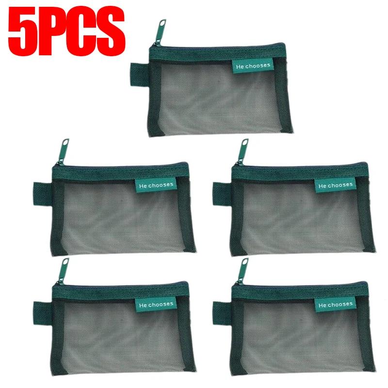 1/10 шт. нейлоновая сетка на молнии сумки кошелек для денег наушники кабель для передачи данных удостоверение личности держатель кредитной карты мини сумка для хранения дорожный органайзер сумка