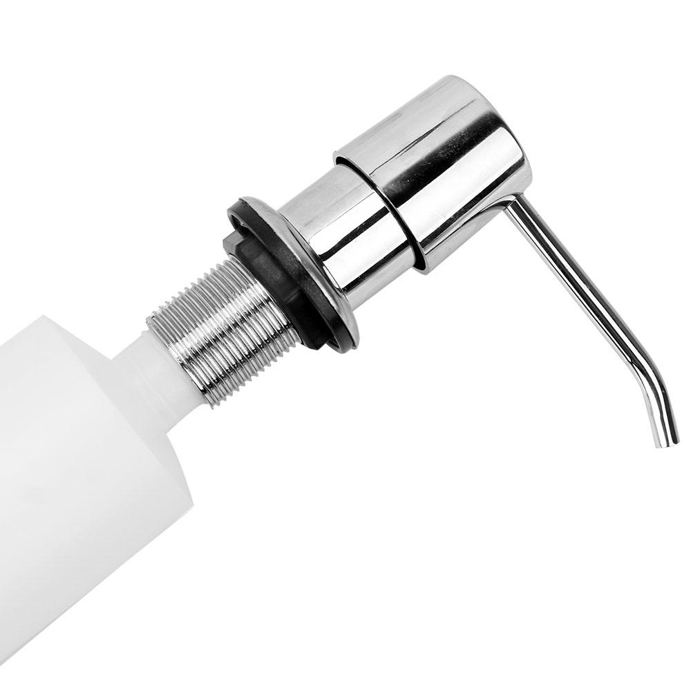 Диспенсер для мыла на кухонной раковине, встроенный насос для лосьона, пластиковая бутылка для жидкого мыла для ванной комнаты и кухни, 300 мл, органайзер для жидкого мыла, кухонные принадлежности