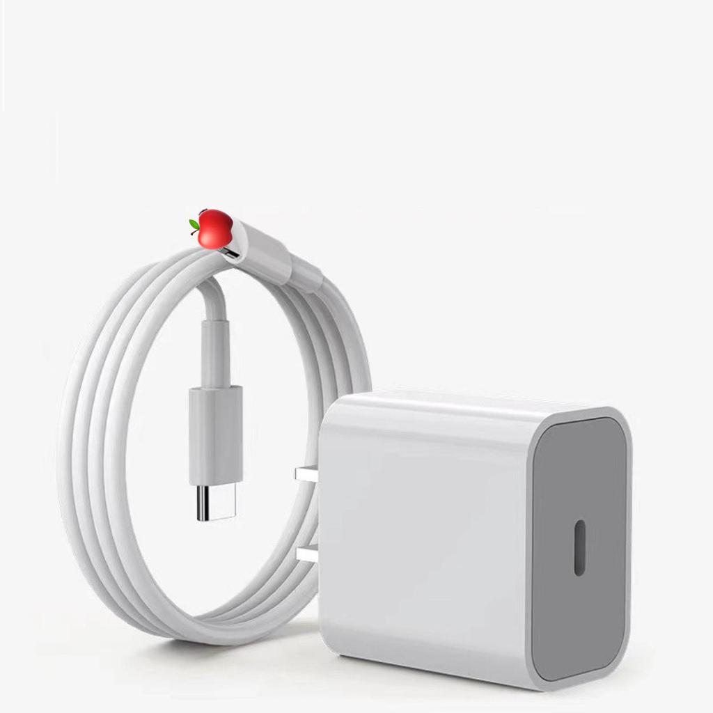 Сертифицированное 3C Зарядное устройство Apple PD 20 Вт для iPhone 12/13 с кабелем для быстрой зарядки