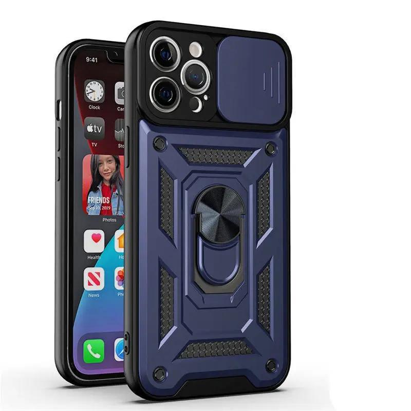 Чехол Armor Shockproof Magnetic Ring Stand Holder для iPhone 13 12 11 14 Pro Max X XR XS Max 12 13 Mini 7 8 Plus 11Pro Back Cover