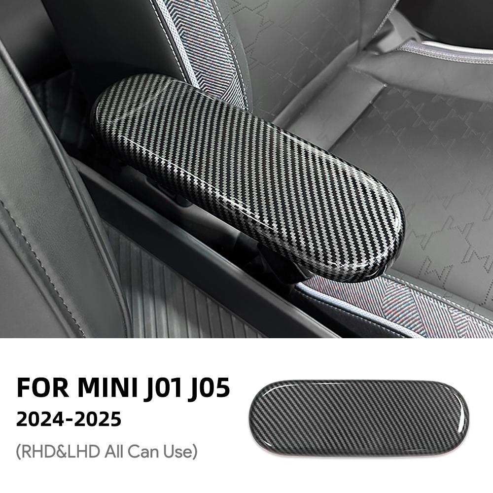 For MINI Cooper E/SE J01 EV Aceman J05 2024 2025 Car Center Console Storage Box Armrest Panel Cover Sticker Interior Accessories
