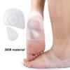 1Pair Heels Cushion Insole With Arch Support, Gel Heel Invisible Height Elevators, Heal Dry Cracked Heels Arch Support Heel Prot
