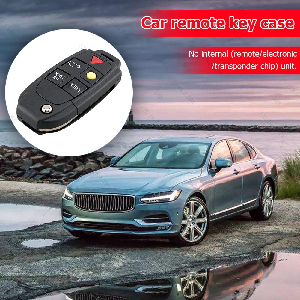 5 Кнопок Выкидной Пульт Ключ Чехол Корпус Замена Подходит для VOLVO S60 2000-2009 / S80 1999-2006 /V70 2000-2007 XC90 2002-2013 Ключ от машины