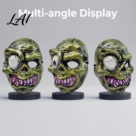 Ретро-атмосфера Ужаса Маска Хэллоуина для Взрослых Жуткий Косплей Вечеринка Аксессуар Прочный Страшный Призрак Голова Полное Лицо Уникальная Маска Костюма