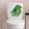 Green Plant Leaves Flower Wall Sticker Bathroom Toilet Decor Living Room Cabinet Home Decoration Decals Beautify Self Adhesive M
