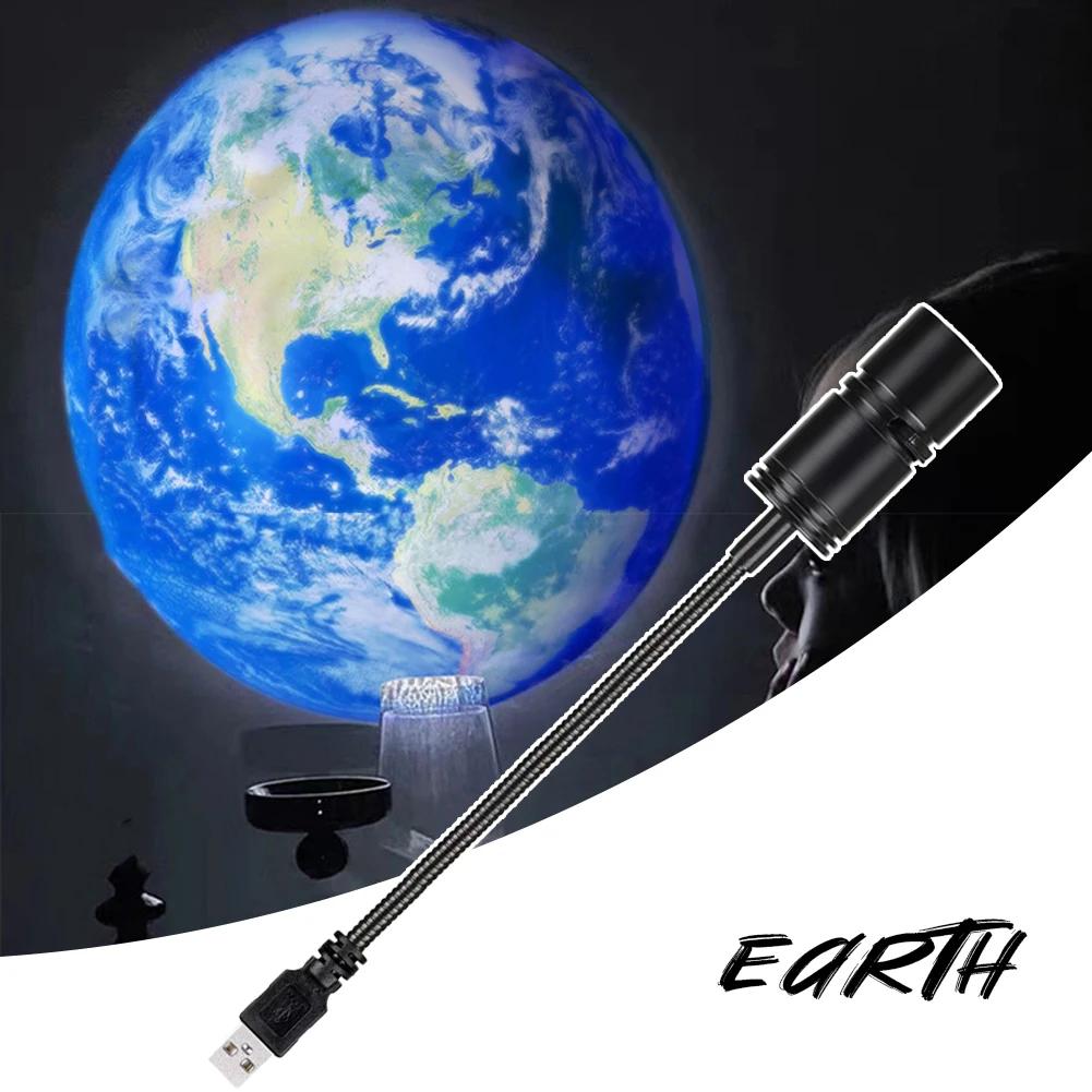 Новая мини-USB лунная световая проекторная светодиодная глобус-звезда галактическая лампа ночное освещение для домашней атмосферы освещение комнаты декор стены подарок