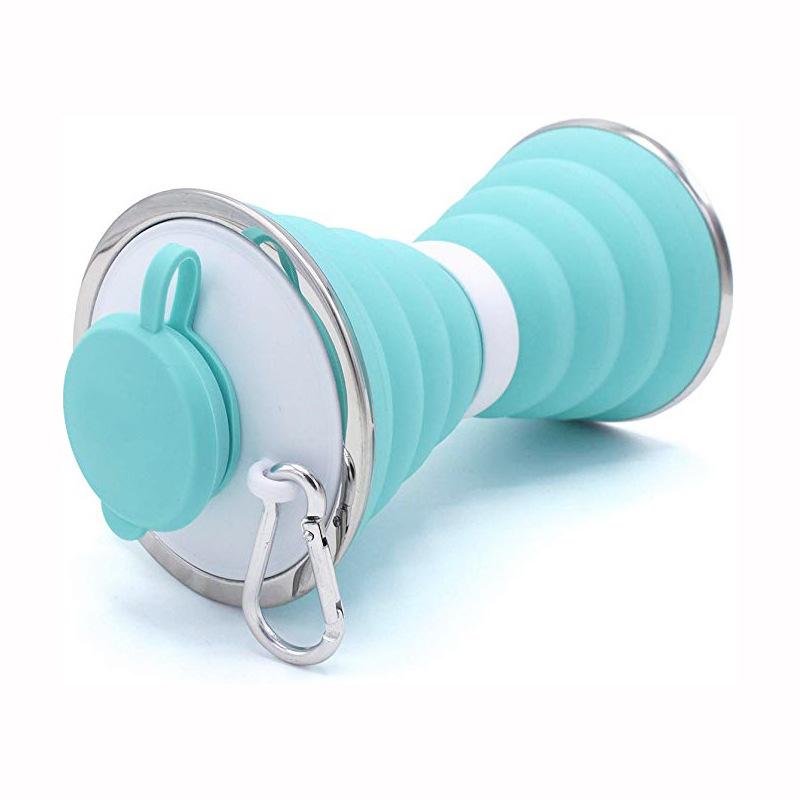 Silicone Folding Cups Travel Athletic Water Bottles Outdoor Activity Folding Cups Childrens Telescopic Cups Compressed Water Bottles