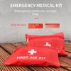 Небольшая портативная медицинская аптечка первой помощи с наносимым логотипом, сумка для хранения лекарств для использования на открытом воздухе.