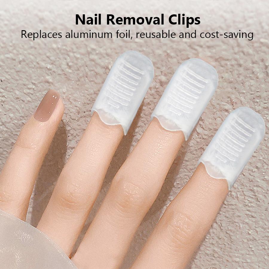 5 шт. зажимы для ногтей Soak Off Cap Clips, гель-лак, акриловые средства для снятия ногтей, маникюрный инструмент