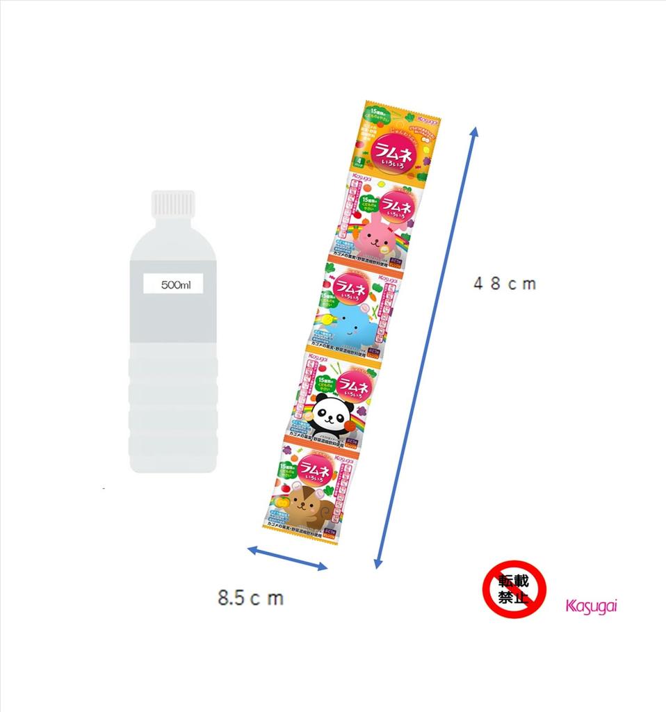 Kasugai Seika Ramune 28g x 15 bags 4-pack Variety,