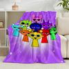 1PC Colorful Sprun-ki Robot Party Flannel Blanket Gift, Suitable for Both Men And Women, Soft Ideal for Beds And Sofa, Birthday Or Christmas Gift