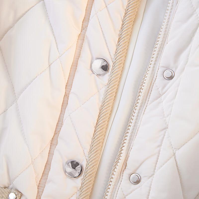 Tachi Women's Autumn Cartoon Embroidered Padded Lapel Jacket