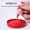 Signet Seal Red Quick-Dry Ink Pad for Stamping and Fingerprinting