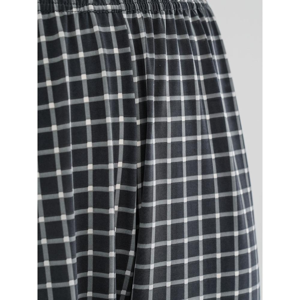 Daiso Pattern Summer Long Pants L Navy