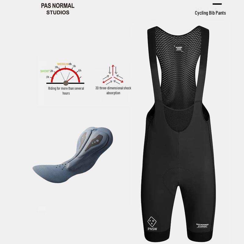 PNS High-Quality PAS Unisex Double Arrow Cushion Road Bike Bib Shorts with Sun Protection