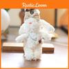 Plush Rabbit Cute Doll Stuffed Animal Keychain Bag Charm Gift For Girls Kids