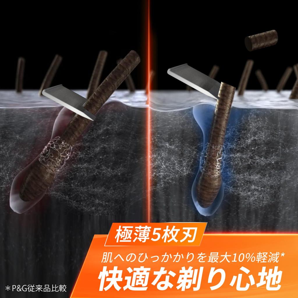 Gillette Razor Electric Razor Body Replacement Blades 14 Pieces Black Long-lasting Fusion,