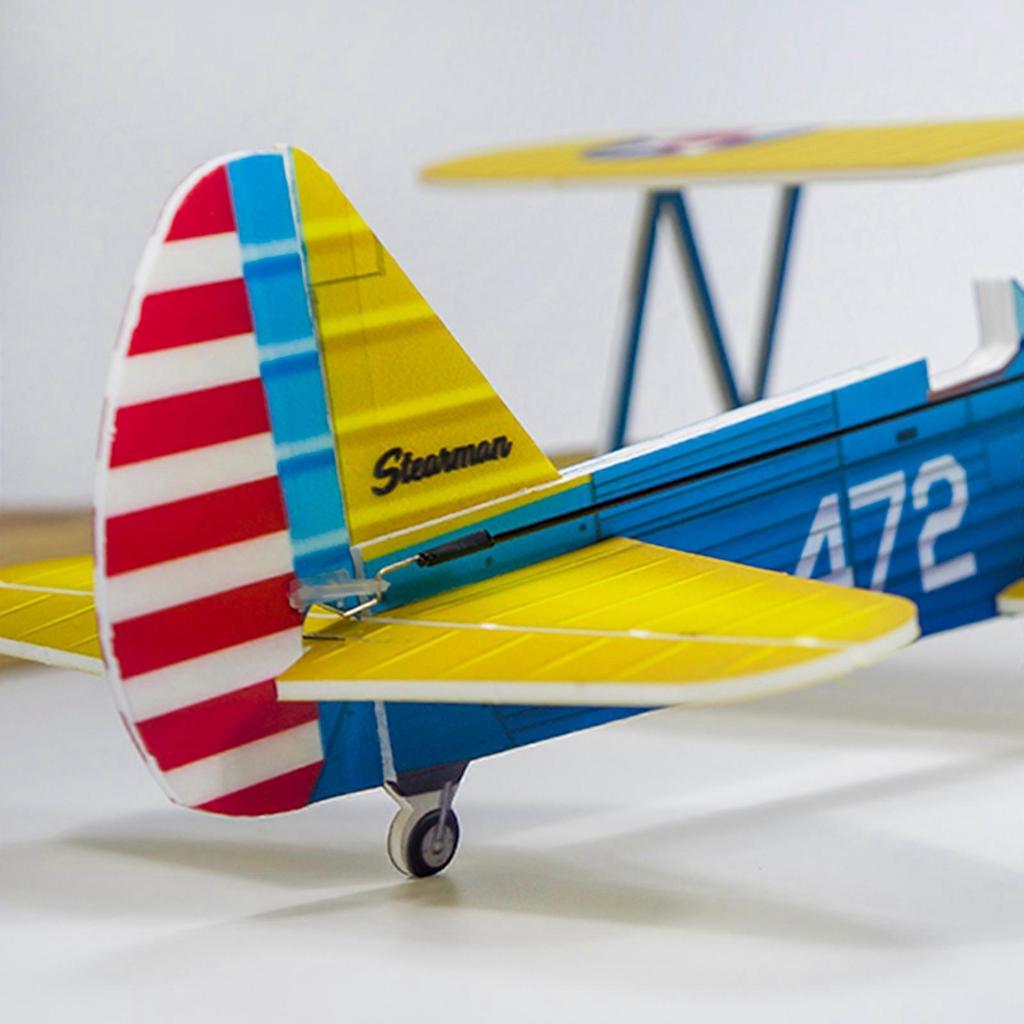 Dancing Wings Hobby E25 Stearman PT-17 Kaydet Размах крыла 450 мм Материал PP Самолет с дистанционным управлением Биплан Летающее крыло КОМПЛЕКТ/ КОМПЛЕКТ+Комбо с питанием - КОМПЛЕКТ