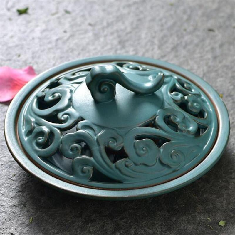 Ретро керамическая катушка курильница Москитная курильница держатель для ароматических палочек ароматерапия аромат домашний декор чайного домика