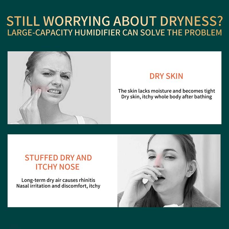 2000 мл USB увлажнитель с двойным/одинарным распылением, бытовой увлажнитель большой емкости, увлажнитель воздуха, диффузор эфирного масла, генератор тумана