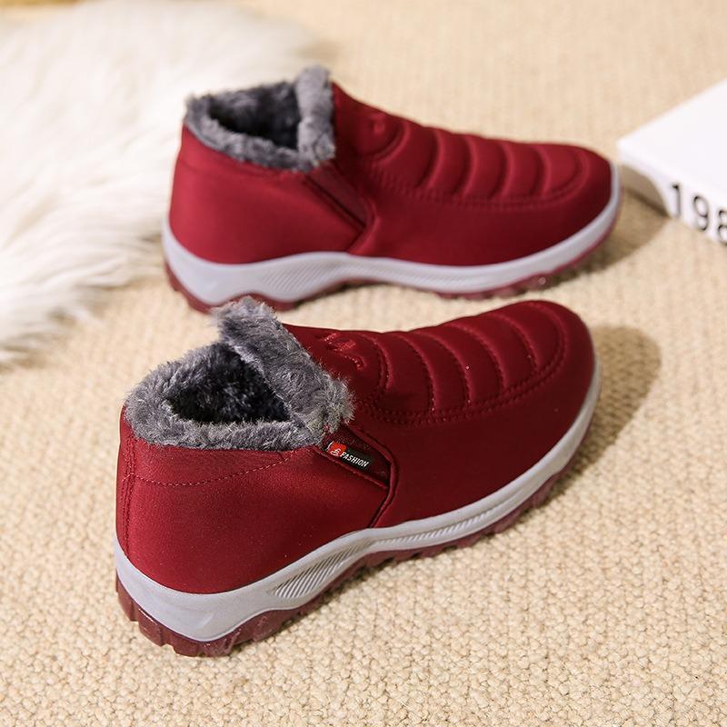 Winter Old Beijing Cloth Shoes Men's and Women's Velvet Thickened Middle and Old Walking Shoes Warm Non-slip Cotton Boots Snow Boots