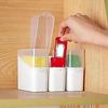 2Pcs Leakproof Coffee Tea Bag Storage Box Transparent Cheese Keeper Seasoning Storage Box  Kitchen