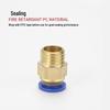 Metric Thread Pneumatic Quick Connector for Air Tubes - PC6/8/10/12-M8/10/12/16