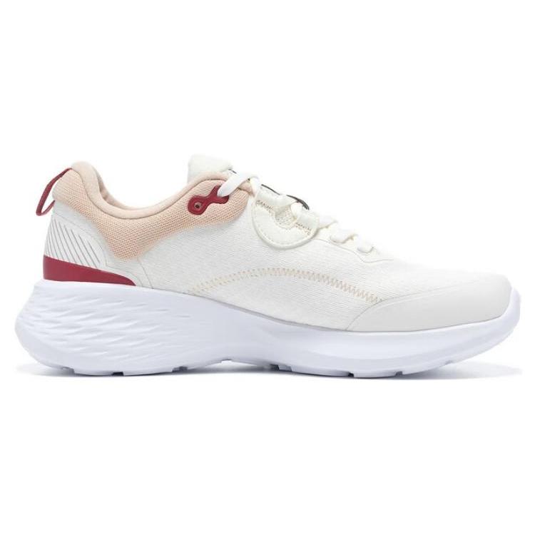Li Ning SOFT ELEMENT износостойкие дышащие низкие спортивные повседневные кроссовки женские Белый Умбра AGLT008-3