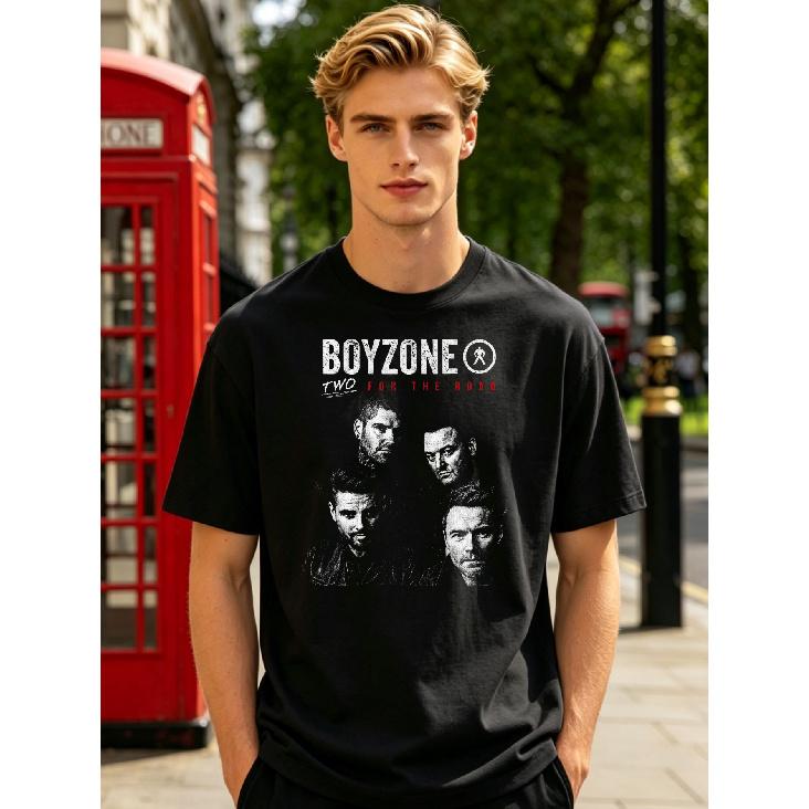 B Oyzone Two for The Road Shirt Vintage Music Shirt B Oyzone 2026 Tour Tee Gift for Fans Breathable Tee Edgy T Shirt Casual T-shirt Simple TEE Simple