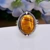 Yellow Tiger Eye - South Africa 925 Sterling Silver Ring V5081, Yellow Ring, Oval Ring, Valentin's Day Gift, Gift For Her, Birthday Gift, Handmade Jew