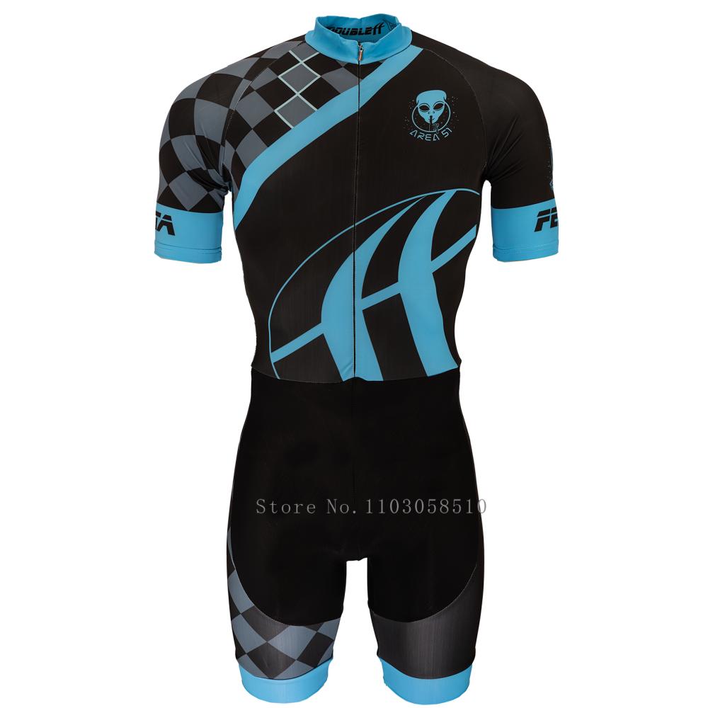 Костюм для триатлона DoubleFF Speed для роликовых коньков Skinsuit Fast Skats Mtb Роликобежный спорт Комбинезон Основной набор 2025