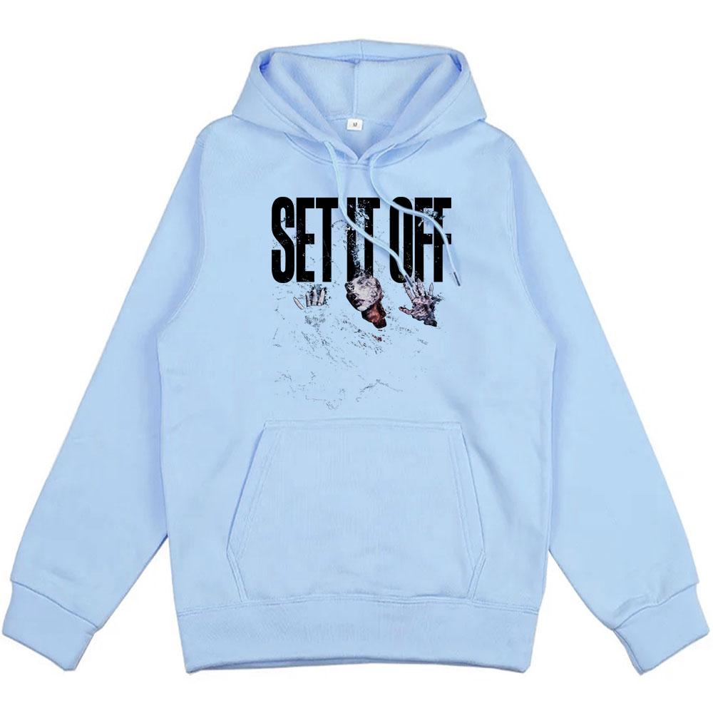 SIO Альбом Треклист Худи Рок-группа Set It Off Толстовки Гранж Мода Унисекс Уличная одежда Хип-хоп Гранж Мужские Sudaderas Мужские