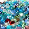 Round Gift Marbles Flat Stone Mixed Color Accessories Craft Fish Tank Beads Glass Stones Aquarium
