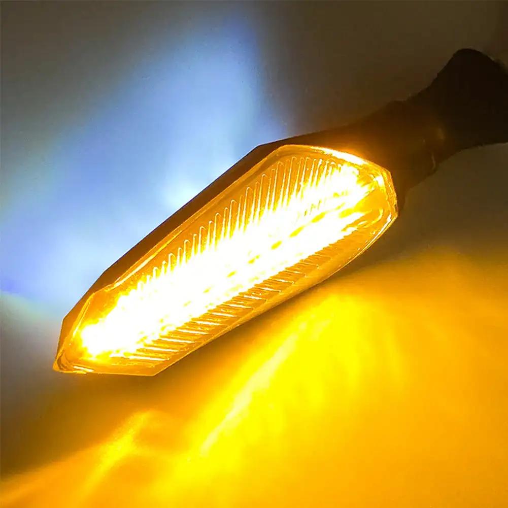 1Pair 12V LED Motorcycle Turn Signal Lamp Sequential Flowing Flash Lights Indicator Lights Running Light Motorcycle Tail Lights