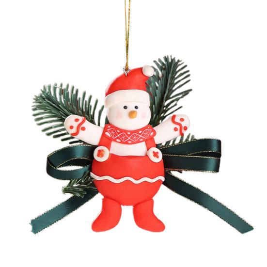 Рождественское украшение Маленький сапожок Варежка Санта Снеговик Пряничный человечек Подвесное украшение на елку Праздничный декоративный кулон для автомобиля для декора стен и дверей