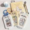 "Cute Cartoon Plush ID Card Holder Keychain for Work or Photo Cards"