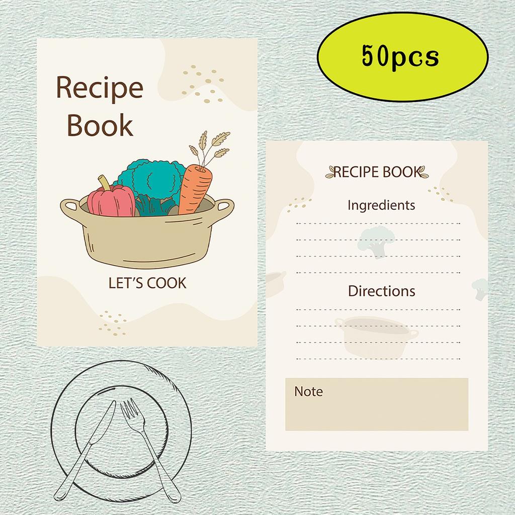Карточка рецептов для кухни. Идеальный помощник для отслеживания ингредиентов и кулинарного вдохновения.