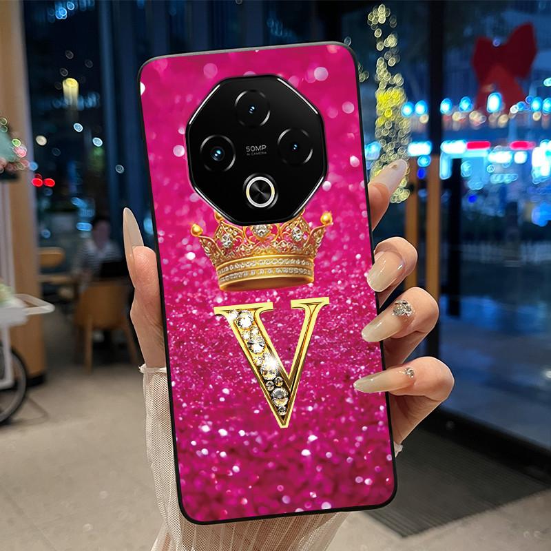 Ударопрочный Чехол Для Umidigi G100 Pro/G100 5G Мягкий Силикон Черный Корпус Модный Счастливая Буква Узор Корона Конфетный Чехол Для Пары