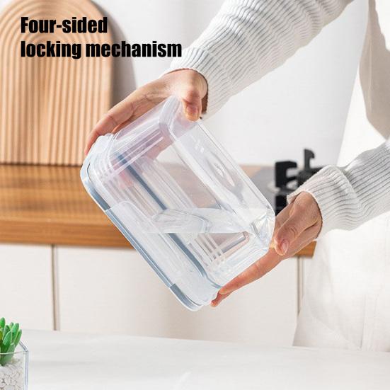 Контейнер для хранения продуктов в холодильнике, коробка для хранения фруктов со съемным дуршлагом, органайзер для холодильника для салата, ягод, овощей, для сохранения свежести