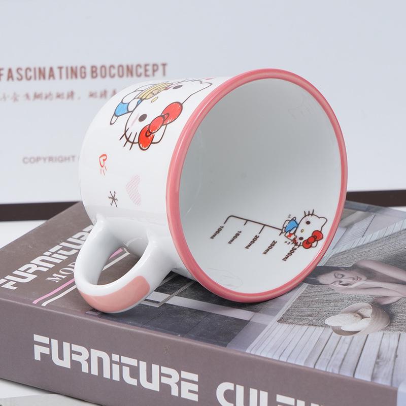 Керамическая кружка для завтрака Sanrio Kuromi с мультяшным рисунком для девочек
