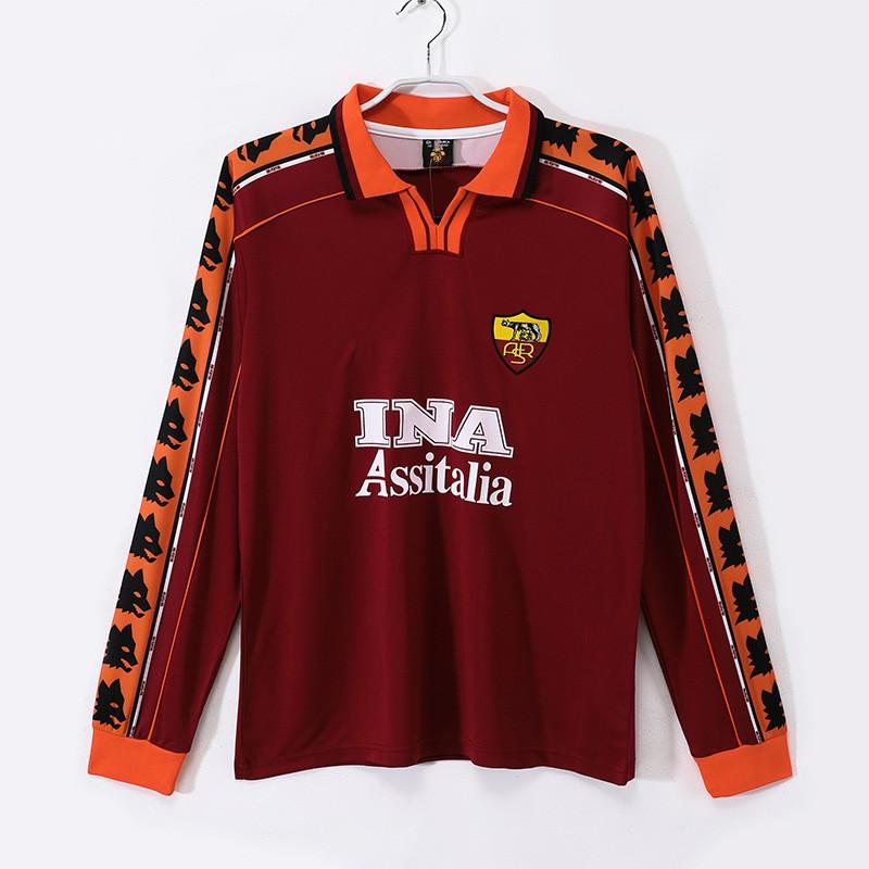 Vintage Long Sleeve Football Jersey AC Inter Milan Lazio Retro Soccer Shirt Fans