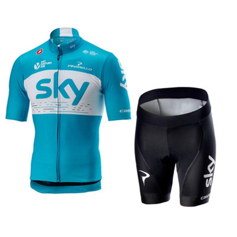 Men Women Cycling Jersey Bib Shorts Set Breathable Quick-Dry Sportswear Road Mountain Bike Riding