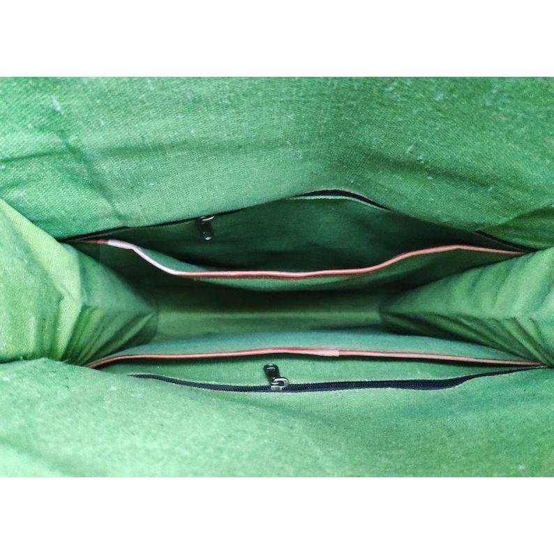 Handmade Leather Roll Top Backpack, Leather Rucksack, Personalised Leather Laptop Backpack, Leather Hiking Bag Men Women