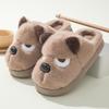 Cotton Slippers Warm Craft Cute Puppy Indoor Couple Thick Bottom Non-slip Cartoon Autumn and Winter Foot Warm Slippers