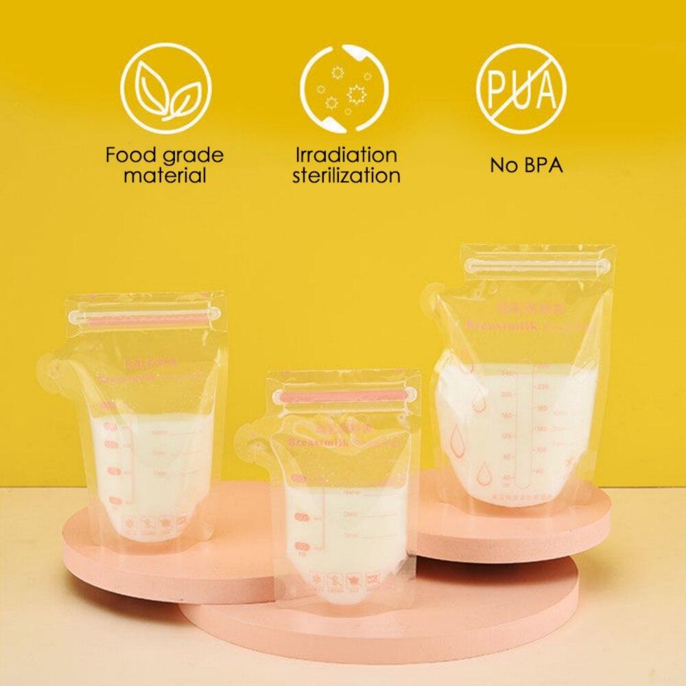 Breastmilk Storage Bags 30pcs Leak Proof Suitable for Freezing And Heating
