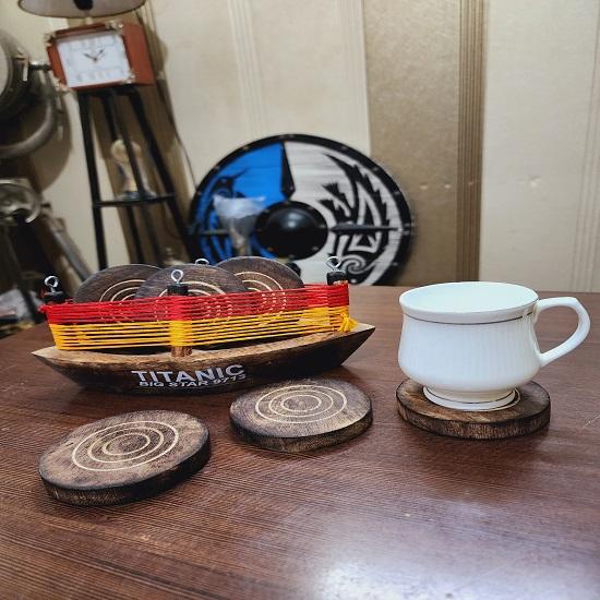 Красивая деревянная подставка для чая из Индии, красивый подарок на Рождество, новогодний подарок